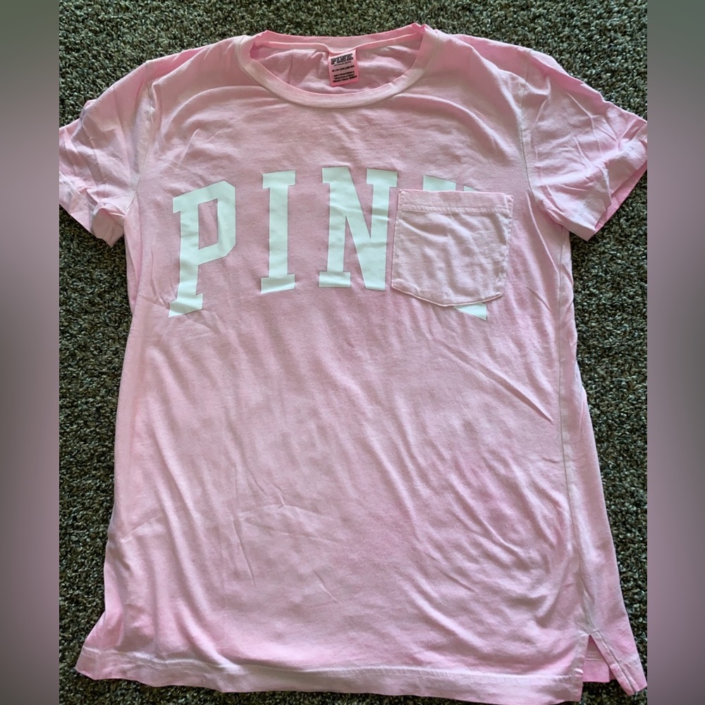 pink pink vs oversized lounge t shirt